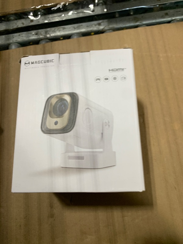Photo 1 of ?Auto Focus&1080P?Magcubic Mini Smart Projector with 4K Support, Portable Projector with Wifi and Bluetooth, 5W Speaker, Built in Apps, Voice Control, Outdoor Movie Projector