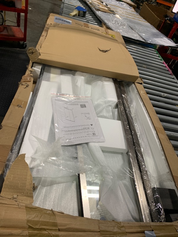 View 5 of (3/21/2026 ***FINAL SALE/NO RETURN, SOLD AS PARTS***)  Findepot 28-32" W x 72" H Pivot Glass Shower Door,Pivot Shower Door with 1/4"(6mm) Clear Glass,Brushed Nickel