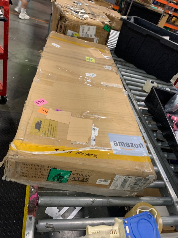 Photo 1 of **Partial Set**
DWVO 12x8ft Large Tool Storage Shed with Window, Lockable Doors, and Sloped Roof, Oversized Steel Outdoor Storage Shed for Garden, Patio, Garage, Backyard, Lawn(Gray + White)