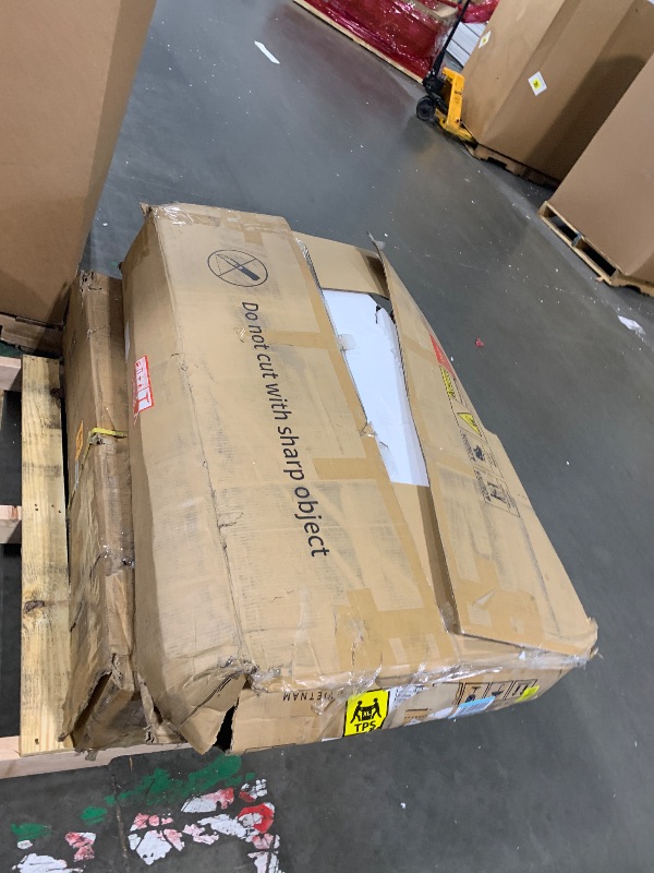 Photo 1 of ***FINAL SALE/NO RETURN, VIEW NOTES*** DWVO Makeup Vanity with LED Mirror and Charging Ports, 10-Drawer Vanity Set with Glass Top, Hair Dryer Holder, 3 Adjustable Light Colors, and Hidden Storage Stool