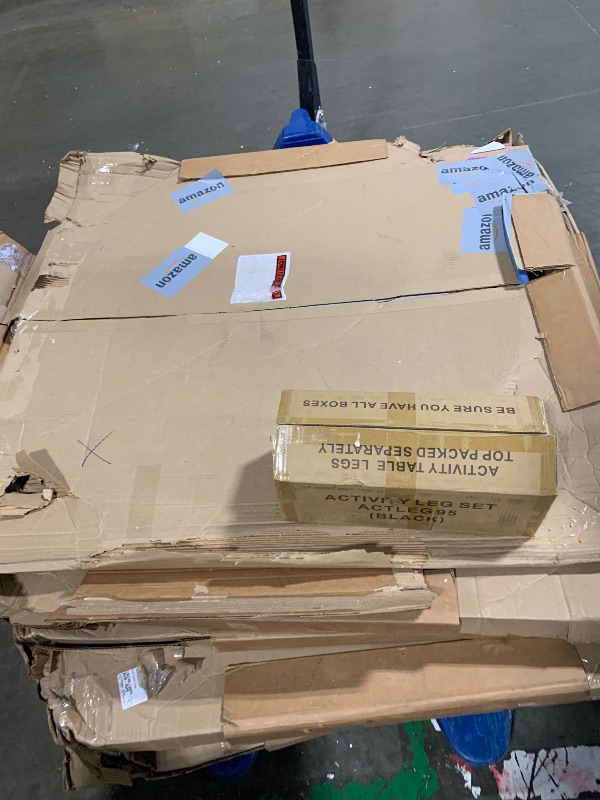 Photo 1 of ** SET OF 2 BOXES** Correll 48" Octagonal Shaped Classroom Activity Table, Height Adjustable (19"-29") Markerboard/Dry Erase Durable High Pressure Top, Red Edge, Black/Chrome Legs, School Furniture, Made in The USA