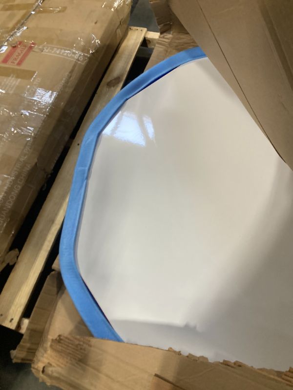 Photo 1 of *** SET OF 2 BOXES*** Correll 48" Octagonal Shaped Classroom Activity Table, Height Adjustable (19"-29") Markerboard/Dry Erase Durable High Pressure Top, Red Edge, Black/Chrome Legs, School Furniture, Made in The USA