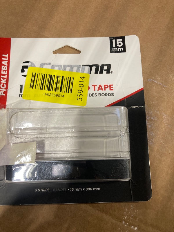 Photo 1 of ***ONLY ONE***

GAMMA Edge Guard Tape – Protect Your Paddle from Scratches & Damage - Durable, Stylish Protection for Performance & Customization - Black, 15mm 3-Pack