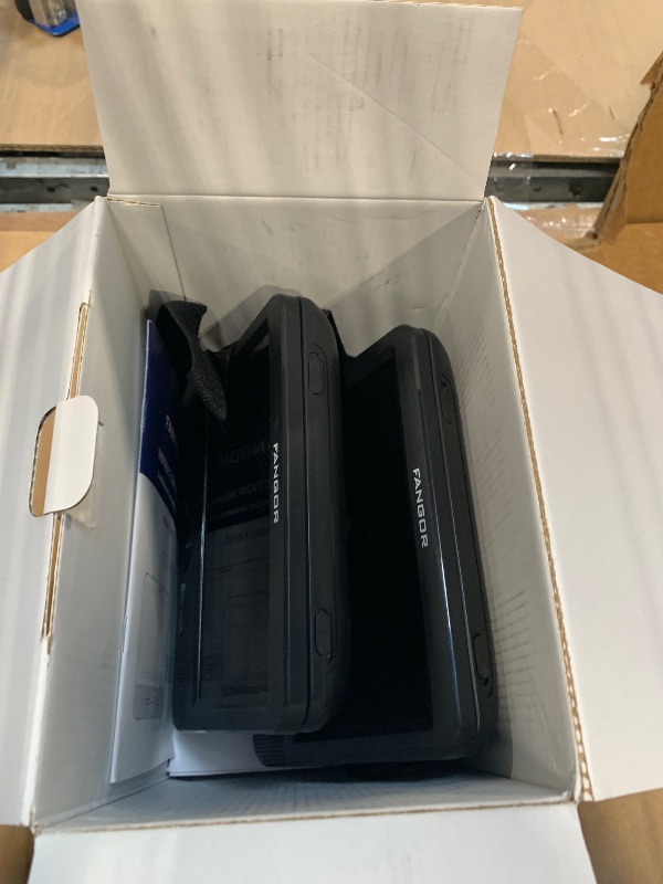 Photo 1 of *** MISSING REMOTES *** Car DVD Player Dual Screen, FANGOR 7.5 Inch DVD Player for Car Play The Same or Two Different Movies with Headrest Straps, Support Last Memory, AV Out/in, USB/SD Card, All Regions