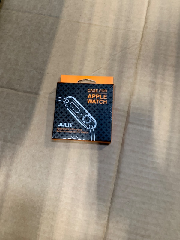 Photo 1 of [2-Pack] Julk 45mm Gold Cover with Screen Protector for Apple Watch Series 9/8/7, 9H Tempered Glass with Slim Hard Protective Case for iWatch [1 Gold + 1 Transparent]