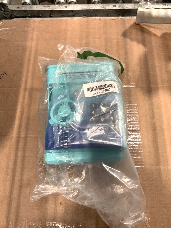 Photo 1 of ***VIEW NOTES*** Refasy Boy Toys Age 6-8, Electronic Piggy Bank Password Money Bank Toys for Kids, ATM Piggy Banks Money Saving Box, Birthday Xmas Gifts for Boys Girls 3 4 5 6 7 8 9 10 11 12 Years Old (Blue Green)