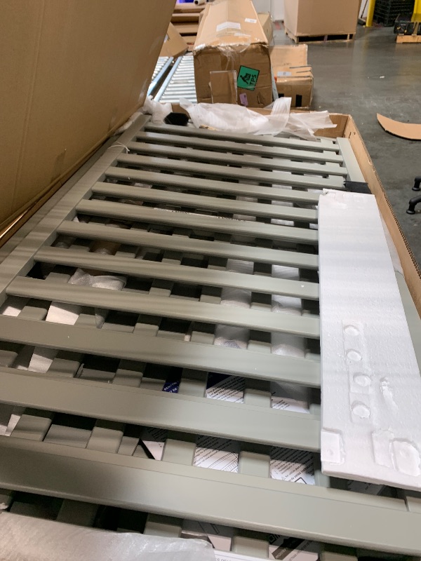 Photo 1 of **** MISSING SCREWS **** Graco Benton 5-in-1 Convertible Crib (Pebble Gray) – GREENGUARD Gold Certified, Converts from Baby Crib to Toddler Bed, Daybed and Full-Size Bed, Fits Standard Full-Size Crib Mattress