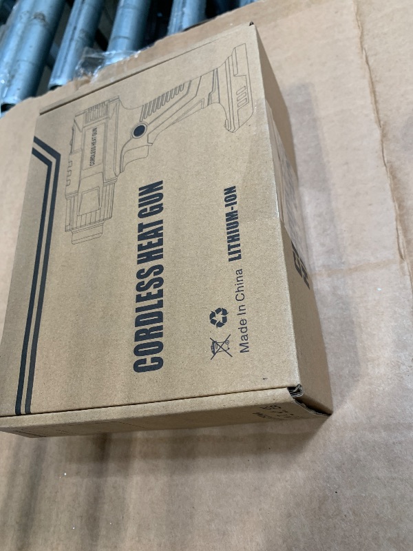 Photo 1 of ?380W?1022°F & 572°F?Cordless Heat Gun Compatible with Milwaukee M18 18V Battery, Portable Hot Air Gun Fast Heating Dual Temp with LED Light 4 Nozzles for Shrink Tubing, Resin, Vinyl Wrap (No Battery)