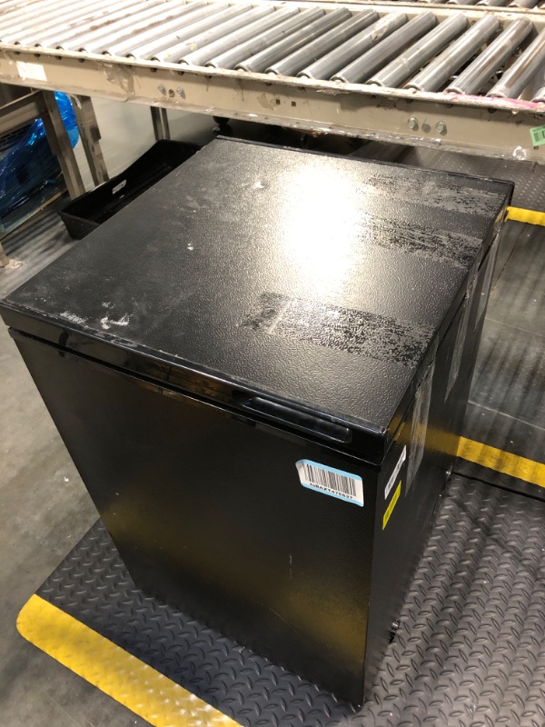 Photo 1 of ****MINOR SCRATCHES ON TOP*****Electactic Chest Freezer 3.5 Cubic Feet Compact Freezer with 2 Removable Baskets, Free Standing Top open Door Deep Freezer, Adjustable Temperature for Home Dorm, Bar, Basement, Kitchen