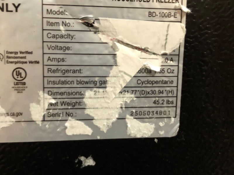 Photo 1 of ****MINOR SCRATCHES ON TOP*****Electactic Chest Freezer 3.5 Cubic Feet Compact Freezer with 2 Removable Baskets, Free Standing Top open Door Deep Freezer, Adjustable Temperature for Home Dorm, Bar, Basement, Kitchen