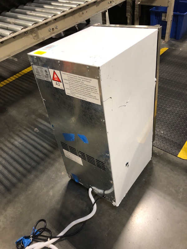 Photo 1 of ****MINOR DENTS, UNBALANCED****
RAPSUAR Under Counter Ice Maker, Ice Maker Machine Commercial, 120Lbs/24H with 35lbs Storage Bin, 40Pcs Cubes in 10Mins, Built in Ice Machine for Home Office Commercial