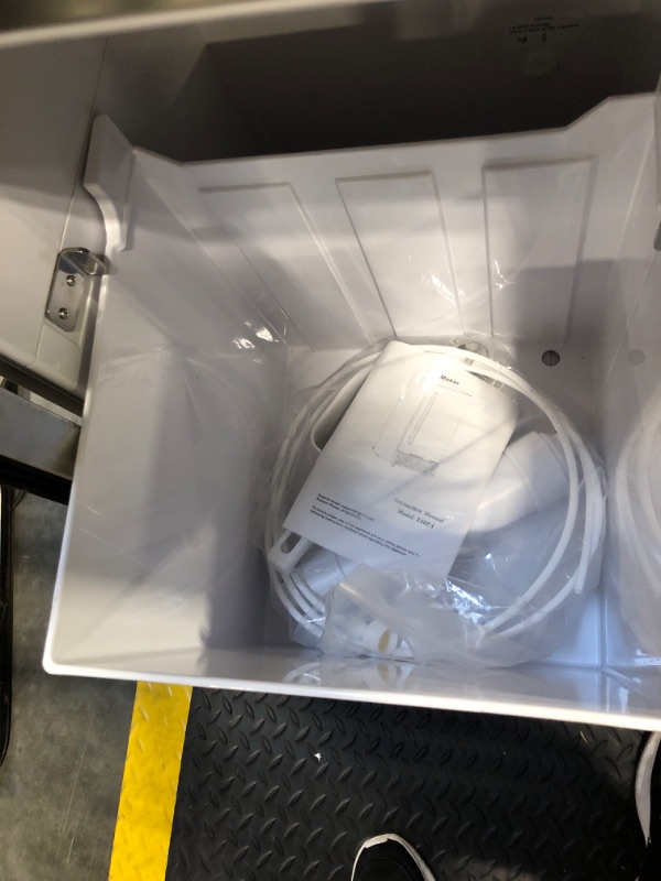 Photo 1 of ****MINOR DENTS, UNBALANCED****
RAPSUAR Under Counter Ice Maker, Ice Maker Machine Commercial, 120Lbs/24H with 35lbs Storage Bin, 40Pcs Cubes in 10Mins, Built in Ice Machine for Home Office Commercial