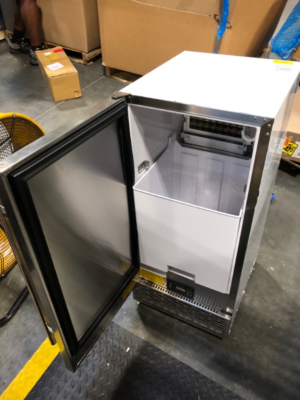 Photo 1 of ****MINOR DENTS, UNBALANCED****
RAPSUAR Under Counter Ice Maker, Ice Maker Machine Commercial, 120Lbs/24H with 35lbs Storage Bin, 40Pcs Cubes in 10Mins, Built in Ice Machine for Home Office Commercial