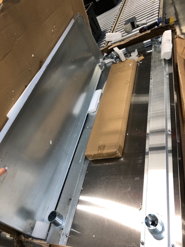 Photo 1 of ***MINOR SCRATCHES****
Atelicf All-Stainless Steel Prep Table, 24 X 48 Inch, with Rounded-Corner Backsplash and Adjustable Undershelf, Heavy-Duty for Outdoor Use,Restaurants,Hotels,Workshops,Kitchens,Gardens, and Garages