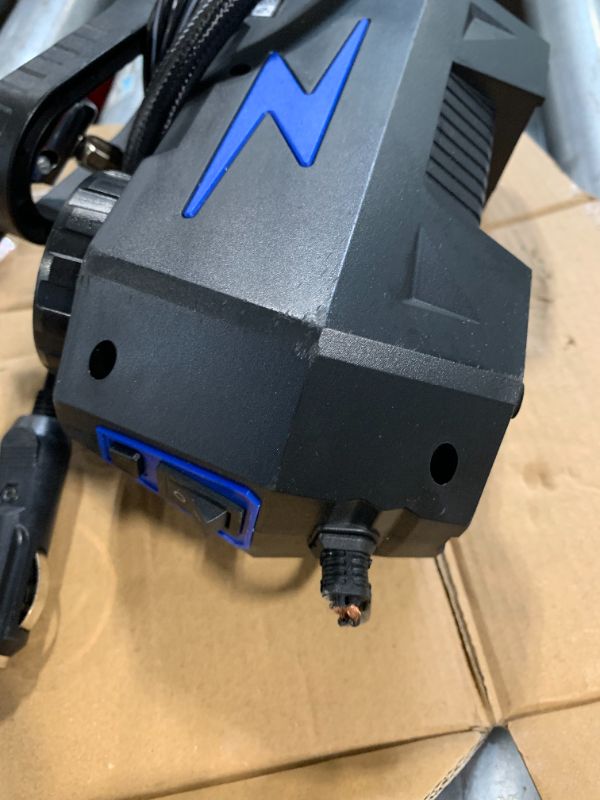 Photo 1 of ***Broken cable***FADAKWALT Tire Inflator Portable Air Compressor, DC 12V Tire Air Pump with LED and 150PSI Digital Pressure Gauge, Portable Tire Inflator for Car Tires, Motorcycles, Bike, Ball (Blue)