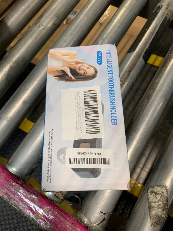 Photo 1 of ** VERY USED/ DIRTY** NeteHon Smart Toothbrush Holder, Wall Mounted Toothbrush Holder with Toothpaste Dispenser, Drying Function and 3 Toothbrush Slots for Bathroom (Black)