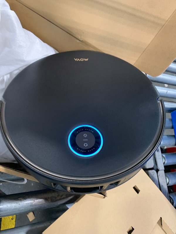 Photo 1 of ** USED *** Mova V50 Ultra Complete Robot Vacuum and Mop Self-Cleaning, 24,000 Pa Suction, Liftable Navigation with Obstacle Overcoming and Warm Water Mopping with DuoSolution System Designed for Pets, Black