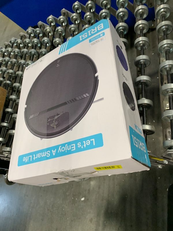 Photo 1 of ***BATTERY DEFECTIVE, SELLING FOR PARTS, FINAL SALE***Robot Vacuum and Mop Combo, WiFi/App/Alexa, Robotic Vacuum Cleaner with Schedule, 2 in 1 Mopping Robot Vacuum with Watertank and Dustbin, Self-Charging, Slim, Ideal for Hard Floor, Pet Hair, Carpet***B