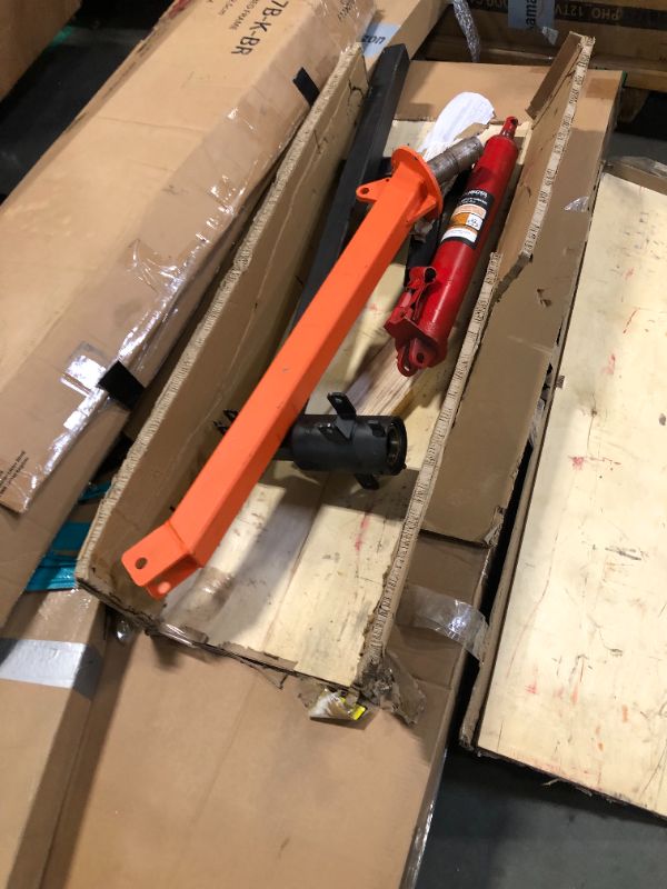 Photo 1 of ***FINAL SALE/NO RETURN, SOLD AS PARTS*** Rugcel 1500 lb Stretchable Receiver Hitch Mounted Hydraulic Swivel Pickup Truck Crane, with Three Boom Capacities of 750 lb, 1000 lb and 1500 lb (Hitch Crane 1500LB)