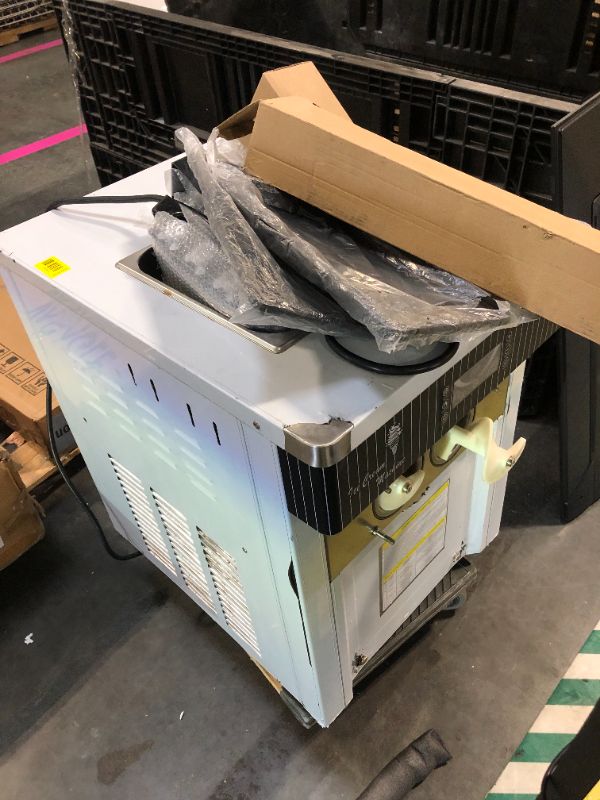 Photo 1 of (4/12/2026 ***FINAL SALE/NO RETURN, SOLD AS PARTS***)
VEVOR Commercial Ice Cream Machine 5.3 to 7.4Gal per Hour Soft Serve with LED Display Auto Clean 3 Flavors Perfect for Restaurants Snack Bar, 2200W, Sliver