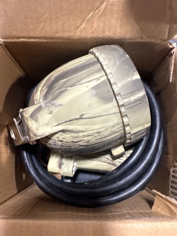 Photo 1 of **DIRTY/USED**
Eyes.sys 110000LUX 10W LED Coon Hunting Lights for Coyotes Hog Hunting Light, Rechargeable Waterproof Camping Searchlight, Ultra Bright Mining Headlamp with 4 Optical Filters for Night Working