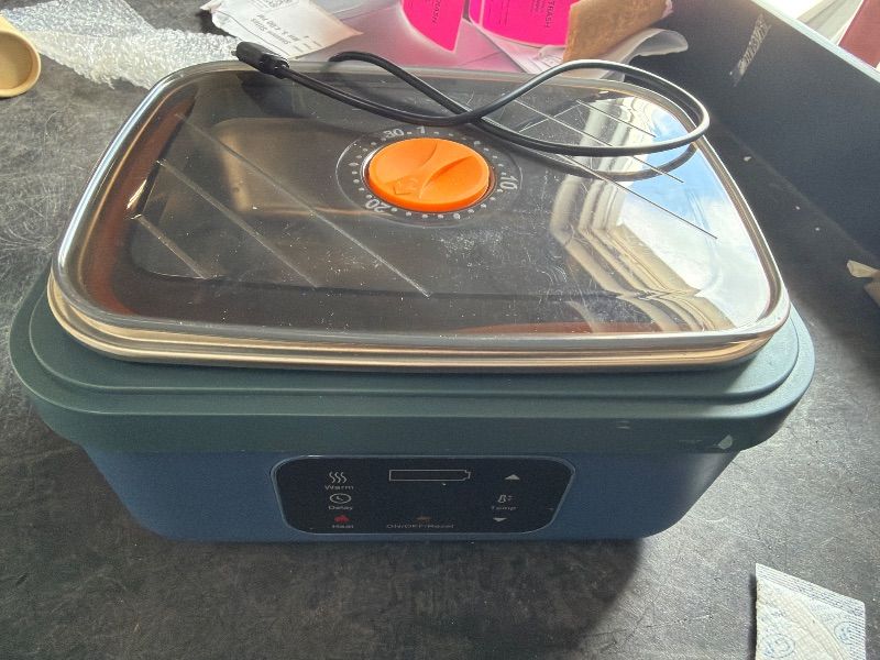 Photo 1 of **UNTESTED**
VASG Heated Lunch Box for Adults, 16000mAh Cordless Rechargeable Electric Lunch Box with 1L Stainless Steel Container, Portable Self-Heating Food Warmer for Work, Construction, Office & Travel