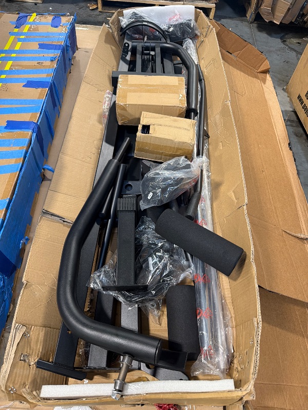 Photo 1 of **MISSING PARTS**
Multifunctional Home Gym Machine with 100LB Weight Stack, Full Body Workout Station for Strength Training, LAT Pulldown, Chest Press, Leg Extension & Row, Compact Home Gym Equipment for Men & Women
**used**