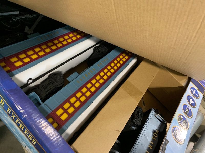 Photo 1 of ** FACTORY SEALED *** Lionel The Polar Express Battery Powered Train Set w/Bluetooth, Water Vapor Smoke, Lights, & Movie Sounds, 2-Rail Plastic Ready-to-Play Track System, Toy Train Set for Kids Ages 4+