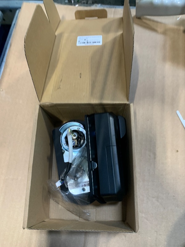 Photo 1 of *** MISSING KEYS *** Veise VE017-H Fingerprint Smart Front Door Lock Set, App Control, 8-in-1 Keyless Entry Deadbolt with Zinc Alloy Handles, Emergency Power Port, Touchscreen Keypad, Auto Lock, Easy Install, Matte Black