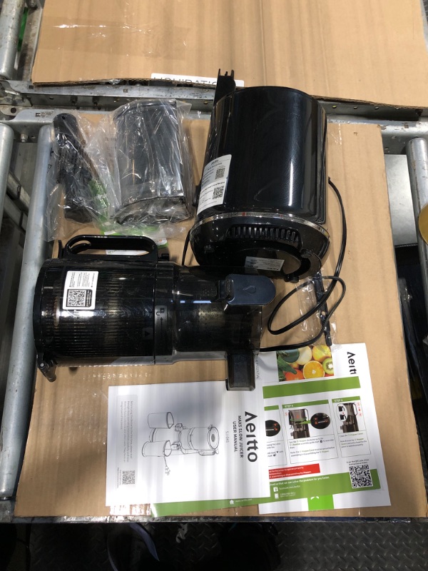 Photo 1 of ** SOLD AS IS, NO REFUND/RETURN** SEE COMMENTS!
Cold Press Juicer, 5.3" Extra Large Wide Mouth, Aeitto Slow Juicer Machines, High Juice Yield, Fit Whole Vegetables & Fruits, Professional Juice Extractor Machine,Self Feeding, Easy to Clean