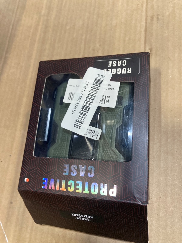 Photo 1 of ***CLIP BROKEN*** VEGO for Z Flip 6 Case with Hinge Protection, for Samsung Z Flip 6 Case with 360° Rotatable Ring Kickstand & Built-in Screen Protector & Belt Clip Holster Shockproof Cover - Green