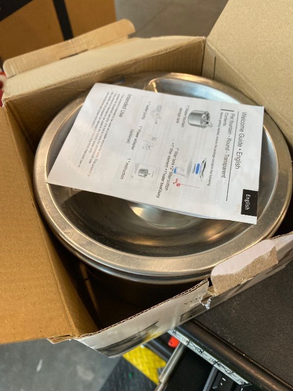 Photo 1 of *MISSING PARTS - See Clerk Notes*
Homtyler Cat Water Fountain, Stainless Steel Inside Ultra-Quiet Pump, 2L/67oz Automatic Dog Dispenser Water Bowl, Multiple Pets Water Fountain