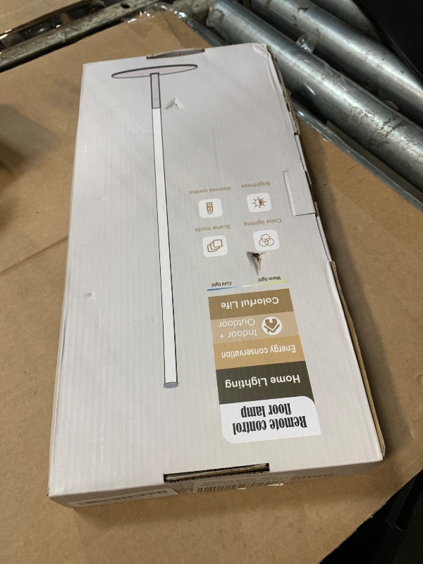 Photo 1 of ** SOLD AS IS NO RETURN/REFUNDS**
Marlrin Minimalist Corner Floor Lamp 2700K-6500K Dimmable with Remote Control 57.8" Height Metal Slim Ambient Standing LED Light Modern Design Decorative Lamp for Living Room Bedroom (Silver)