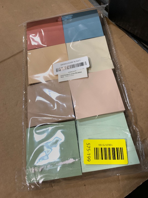 Photo 1 of (16 Pack) Sticky Notes 3x3, Vintage Colors, Sticky Pads, Recyclable, Easy to Stick for Home, Office, Notebook