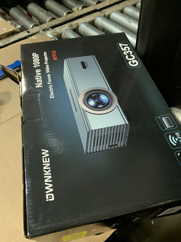 Photo 1 of [Compatible with Netflix ] Movie Projector with WiFi6 and Bluetooth5.3, Built-in App Store, Dolby Audio & Electric Focus & Auto Keystone, 4K Support High Brightness Outdoor Projectors, 1080P Proyector