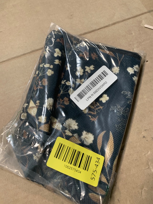 Photo 1 of ****FINAL SELL NOT RETURNS****ZIPPER NEEDS TO BE REPLACE**** RYYCDOI Vintage Boho Floral Makeup Bag, Dark Moody Wildflowers Floral Cosmetic Bags for Women, Dark Cottagecore Botanical Plant Zipper Makeup Pouch