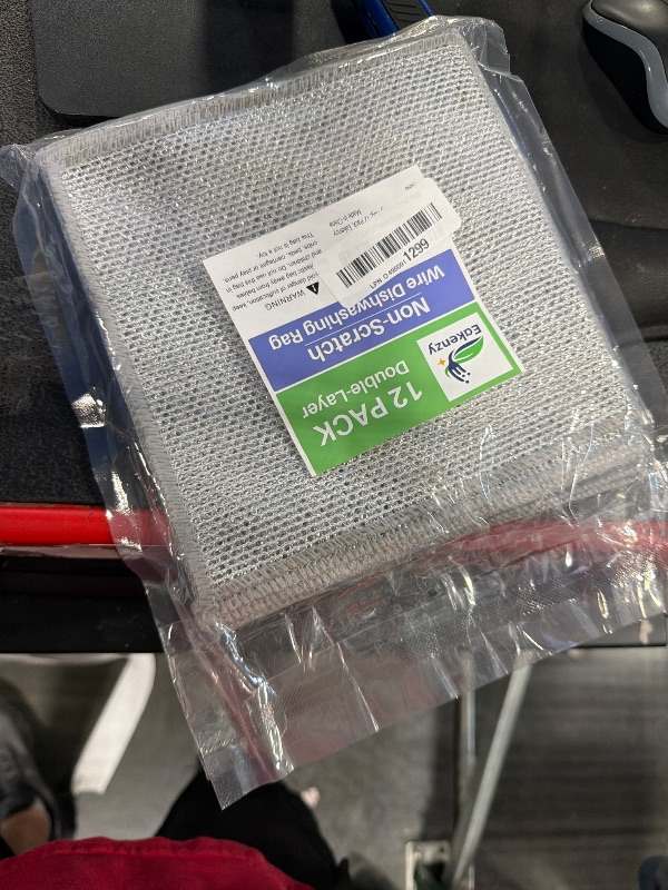 Photo 1 of 12 Pack Steel Wool Scrubber, Double Layer Non-Scratch Wire Dishcloth, Multipurpose Kitchen Towels, Dish Cloths for Washing Dishes, Cleaning Supplies for Sinks, Dishes, Stove Top, 7.87*7.87 Inch