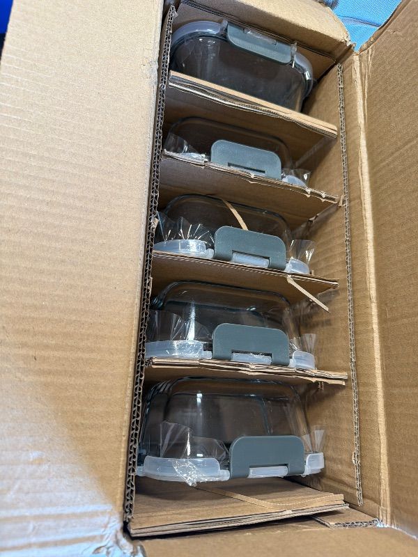 Photo 3 of ***the amount is unknown*** Glass Meal Prep Containers, Glass Storage Containers with Lids - Dishwahser, Microwave, Oven and Freezer Safe
