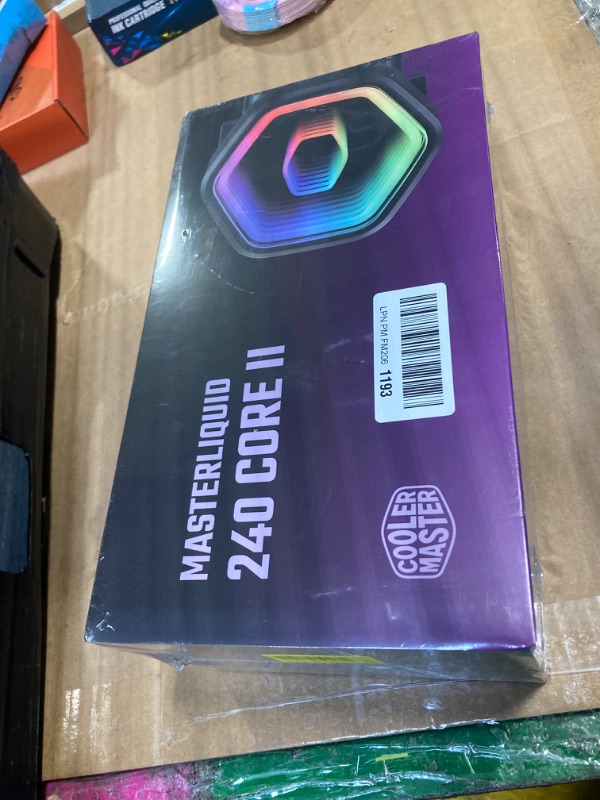 Photo 1 of ***FACTORY SEALED****
Cooler Master 240 Core II CPU Liquid Cooler, Dual Chamber Pump, Customizable aRGB Lighting, Maintenance-Free, Quiet Operation, Easy Install, AMD Ryzen 7 AM5|4, Intel Ultra 7 LGA 1851|1700