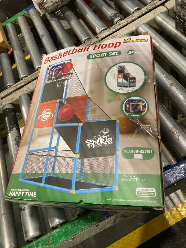 Photo 1 of *UNTESTED*
Arcade Basketball Game Set Boy Toys: Indoor Basketball Hoop with 4 Balls Outdoor Sports Toy for Kids 3-12 Years Old Adjustable Height with Air Pump Kid Party Games Birthday Gifts for Boys Girls Teens