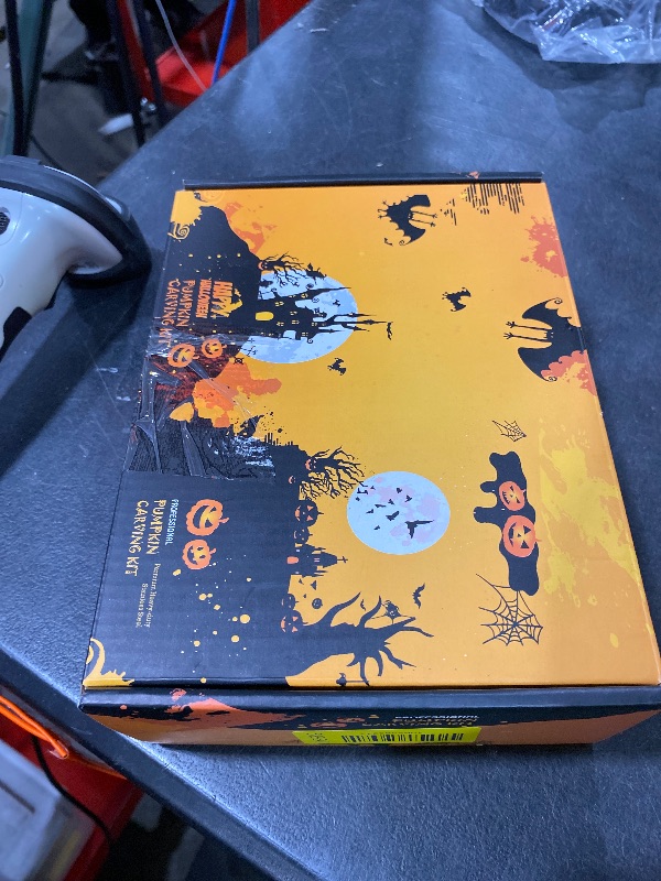 Photo 1 of **INCOMPLETE** WANNTS Pumpkin Carving Kit Halloween, Safe and Easy Pumpkin Carving Set for Kids, DIY Stainless Steel Pumpkin Carving Tools for Halloween Decoration Jack-O-Lanterns, Gift for Halloween(With Hammer)