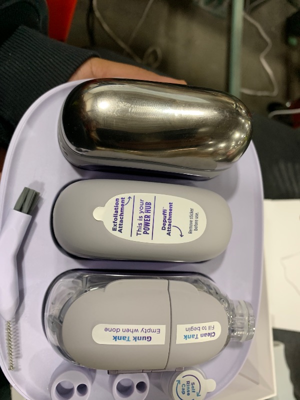 Photo 5 of Shark FacialPro Glow at-Home Hydro-Powered Facial System with DePuffi Hot & Cold Therapy – Professional Spa Skincare Device for Pore Cleansing, Hydration, & Radiant Glow, Lilac, FH320PL