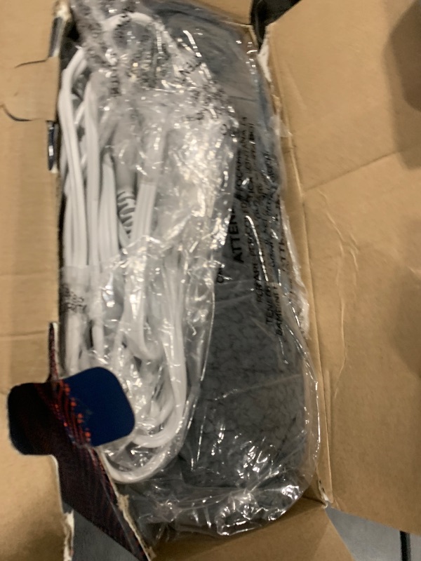 Photo 1 of *NONFUNCTIONAL** Bedsure Heated Blanket Electric Throw - Thick Striped Flannel Electric Blanket, Heating with 4 Time Settings, 6 Heat Settings, and 3-Hour Timer Auto Shut Off, Gift for Grandma (50x60 inches, Grey)