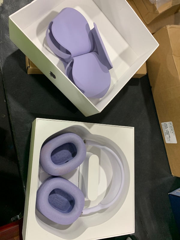 Photo 1 of Apple AirPods Max Wireless Over-Ear Headphones, Pro-Level Active Noise Cancellation, Transparency Mode, Personalized Spatial Audio, USB-C Charging, Bluetooth Headphones for iPhone - Purple