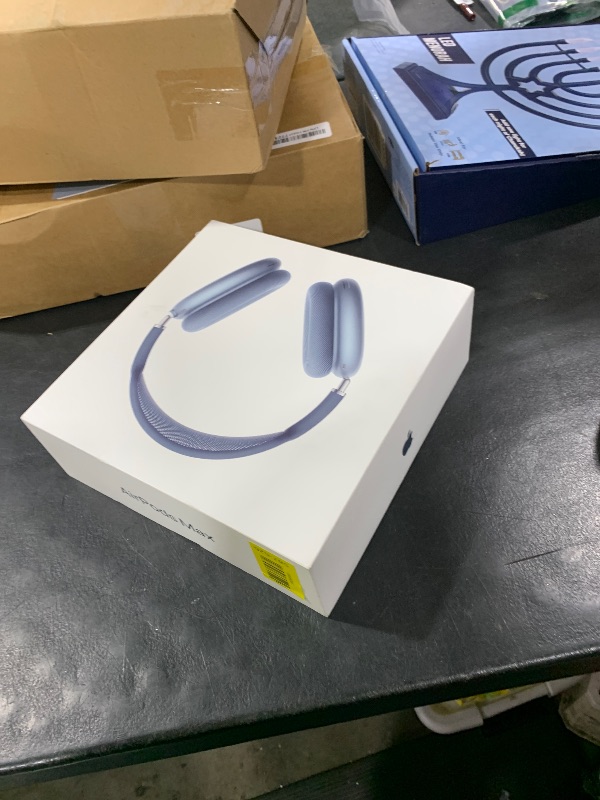 Photo 1 of Apple AirPods Max Wireless Over-Ear Headphones, Pro-Level Active Noise Cancellation, Transparency Mode, Personalized Spatial Audio, USB-C Charging, Bluetooth Headphones for iPhone - Blue