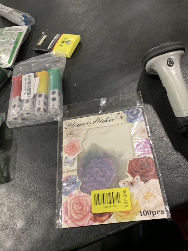 Photo 1 of **INCOMPLETE** emmoolife Pressed Flower Stickers Set Large Dried Flowers Themed Resin Sticker Decals Floral Botanical Journaling Stickers for Scrapbook Supplies Bullet Junk Journal Bottles Planner Laptops