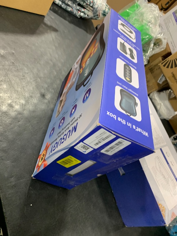 Photo 1 of Musugy Shiatsu Back Massager with Heat : Up and Down Rolling Massage - Electric Back Massage for Pain Relief Deep Tissue - Lower-Back Massager for Office, Home