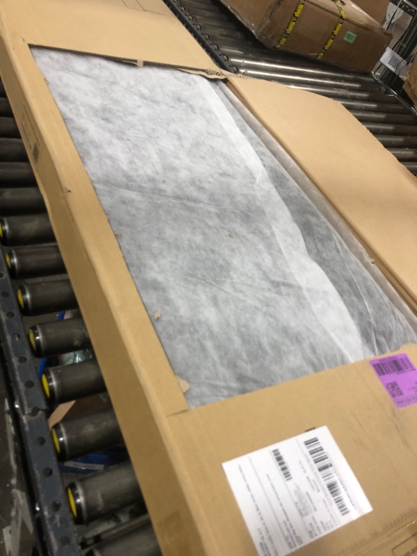 Photo 1 of Lucid Mid-Rise Upholstered Headboard - Diamond Tufted - Padded Polyester - Adjustable Height from 34” to 46” - Easy Assembly - Bed Frame or Wall Mount - Sturdy - Charcoal - Queen Size