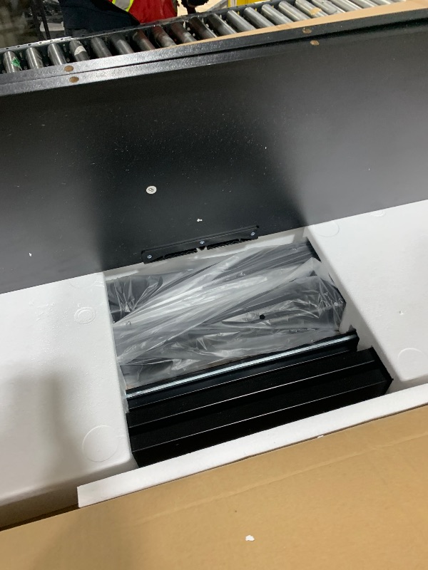 Photo 1 of Claiks Standing Desk with Drawers, 48x24 Inch Electric Stand Up Desk, Adjustable Height Computer Workstation, Black