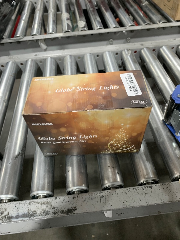 Photo 1 of 100ft Globe String Lights Indoor Outdoor Waterproof, 200 LED Christmas fairy Lights Plug in with Remote, Connectable Hanging Lights for Bedroom Classroom Camping Patio Wedding Garden Decor, Warm White